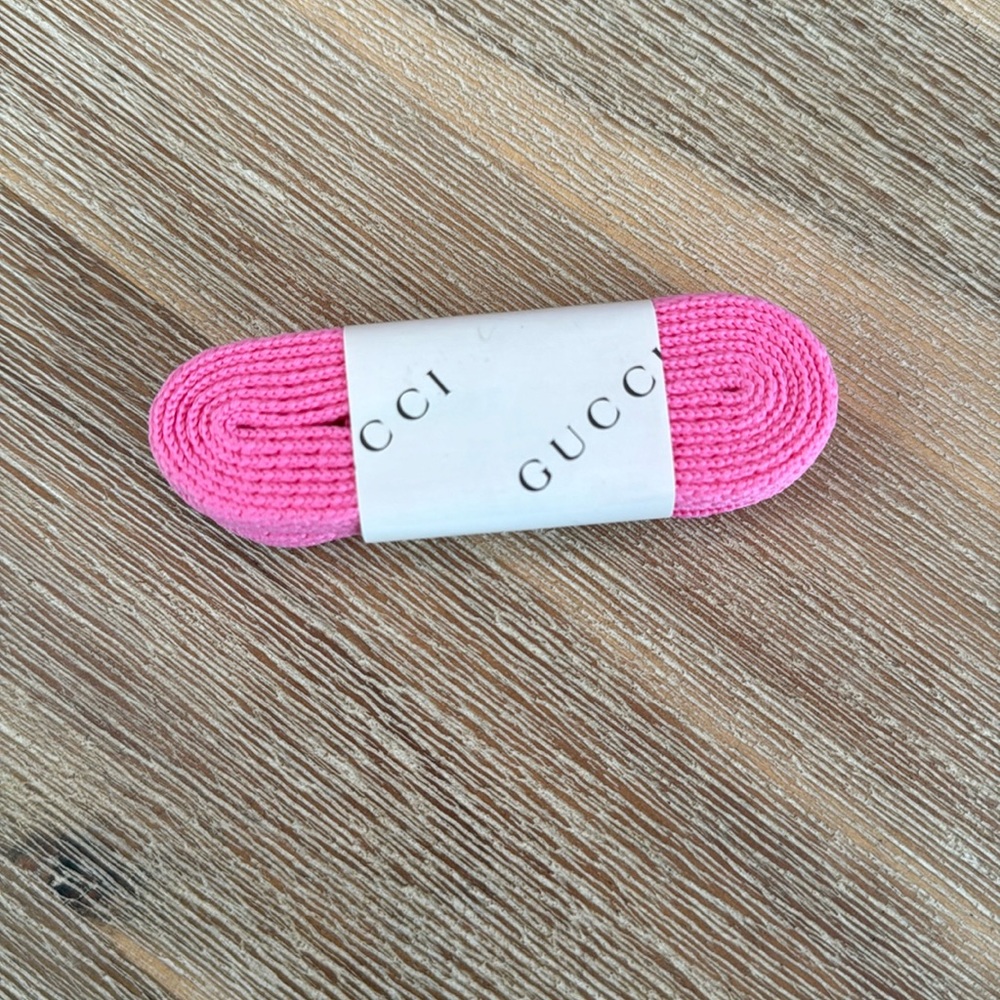 Gucci pink Shoe Laces